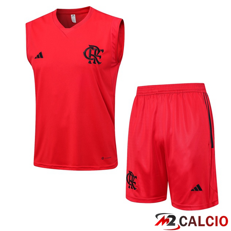 Canotta Calcio Flamengo + Pantaloncini Rosso 2023/2024