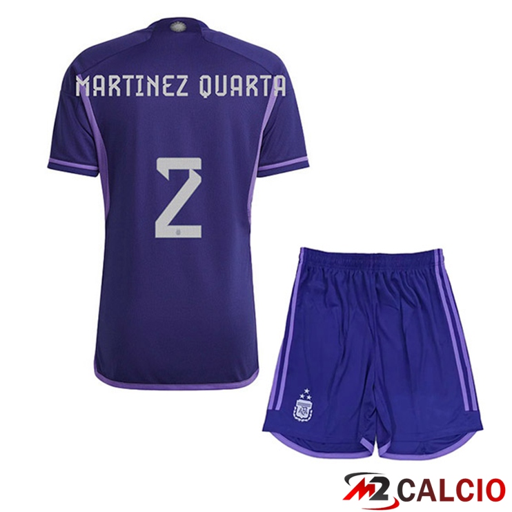 Maglie Calcio Argentina (FOYTH 2) 3 Stars Bambino Seconda Viola 2022/2023