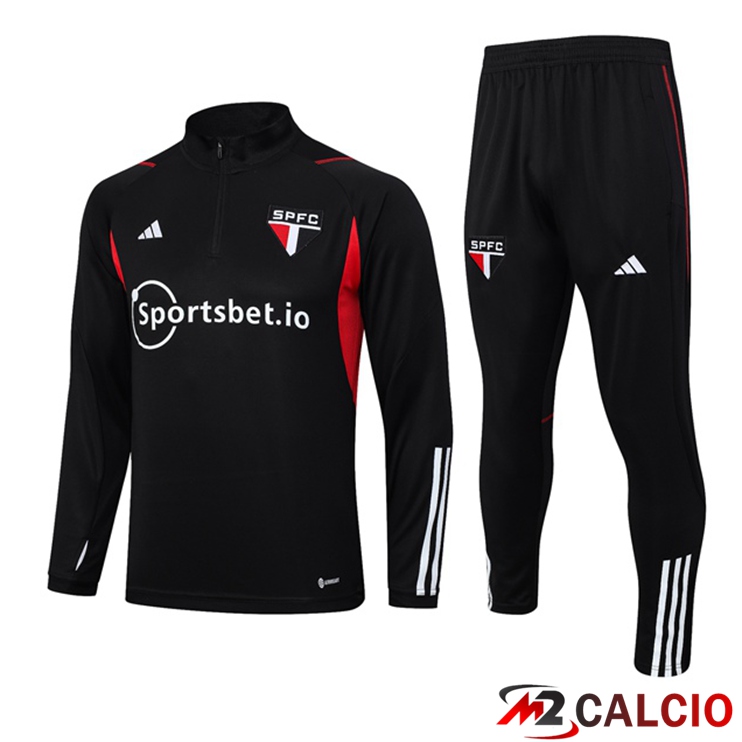 Insieme Tuta Calcio Sao Paulo FC Nero 2023/2024