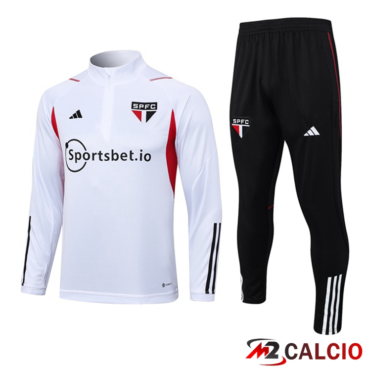 Insieme Tuta Calcio Sao Paulo FC Bianco 2023/2024