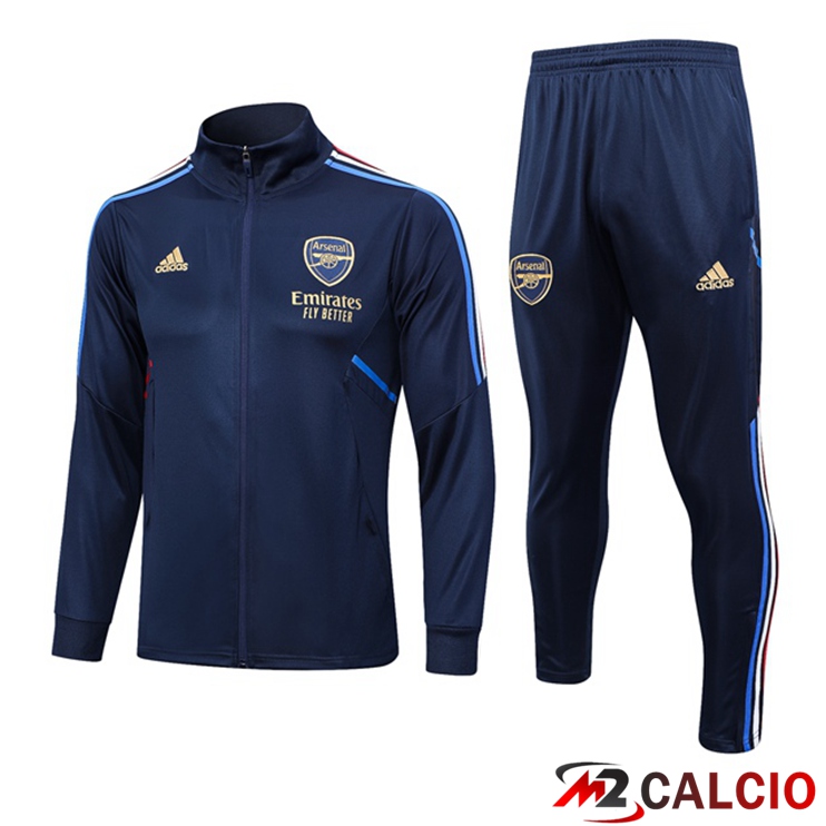 Insieme Tuta Calcio - Giacca Arsenal Blu Reale 2023/2024