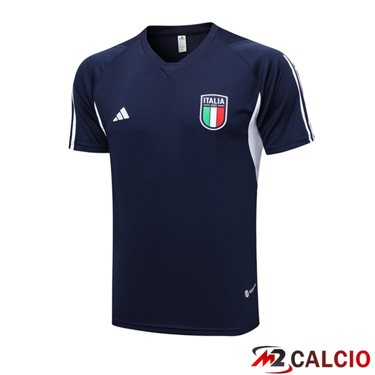 T Shirt Allenamento Italia Blu Reale 2023/2024