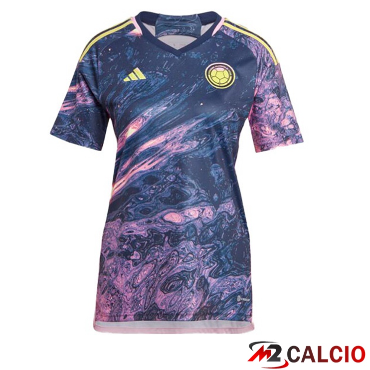 Maglie Calcio Colombia Donna Seconda Nero Viola 2023/2024