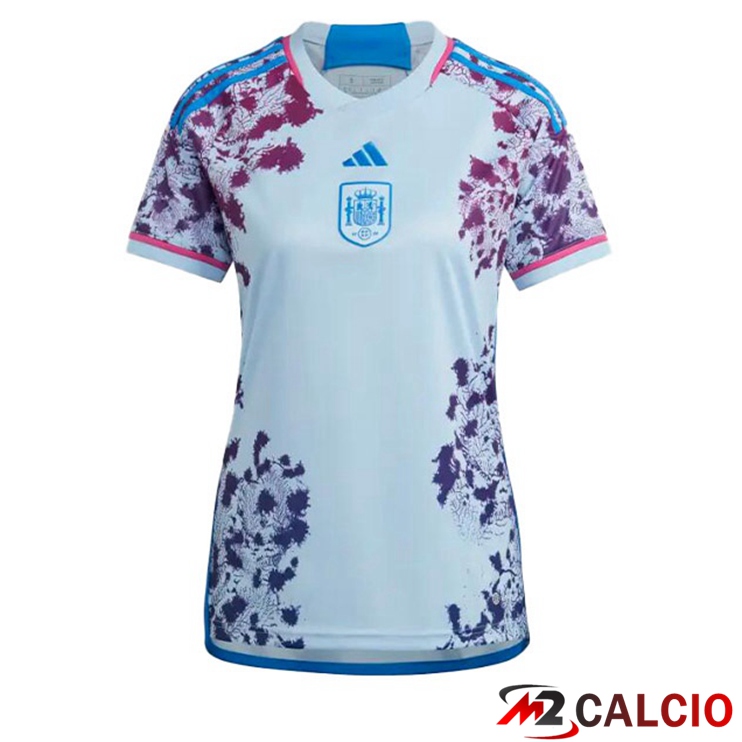 Maglie Calcio Spagna Donna Seconda Blu 2023/2024