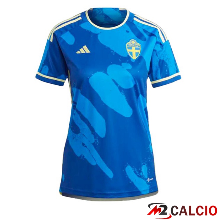 Maglie Calcio Svezia Donna Seconda Blu 2023/2024