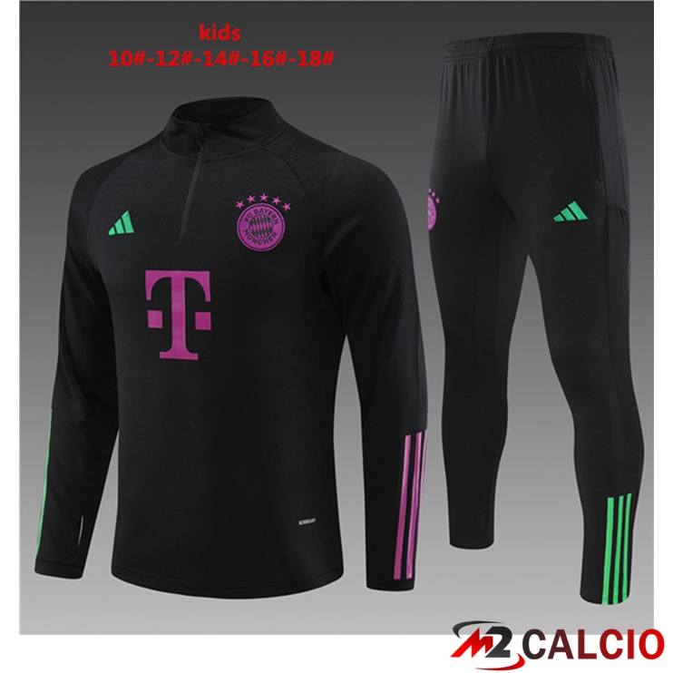 Insieme Tuta Calcio Bayern Monaco Bambino Nero 2023/2024