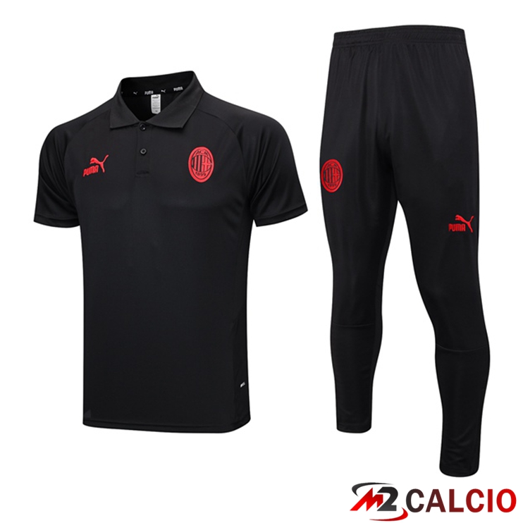 Maglia Polo AC Milan + Pantaloni Nero 2023/2024