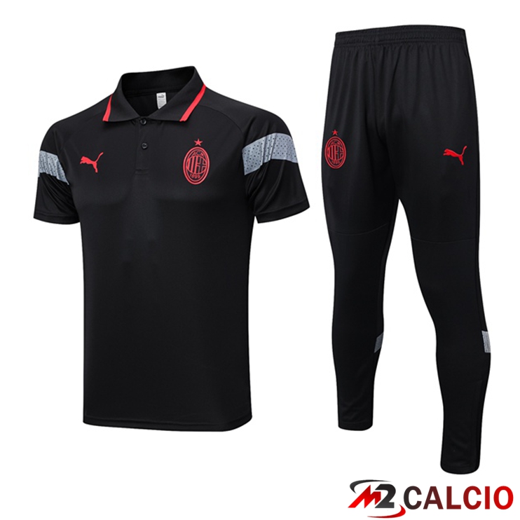 Maglia Polo AC Milan + Pantaloni Nero 2023/2024