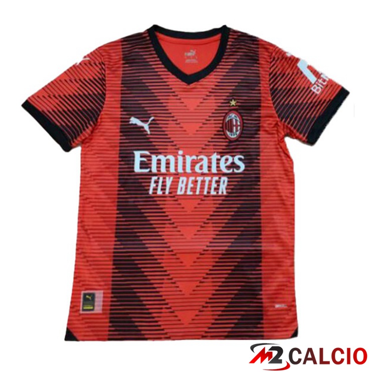 Maglie Calcio AC Milan Prima Rosso Versione Trapelata 2023/2024