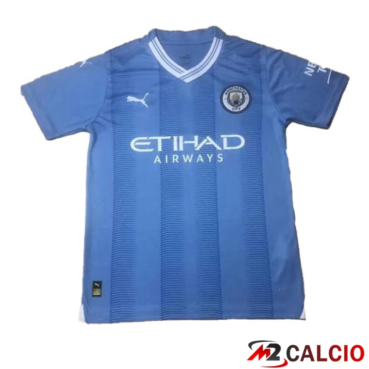 Maglie Calcio Manchester City Prima Blu Versione Trapelata 2023/2024