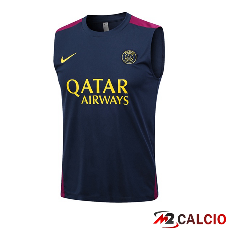 Canotta Calcio Paris PSG Blu Reale 2023/2024