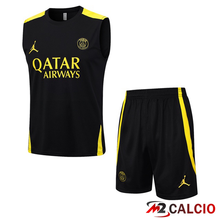 Canotta Calcio Paris PSG + Pantaloncini Nero 2023/2024