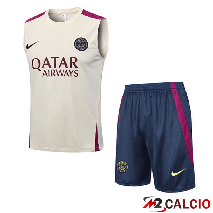 Canotta Calcio FC Barcellona + Pantaloncini Marrone 2023/2024