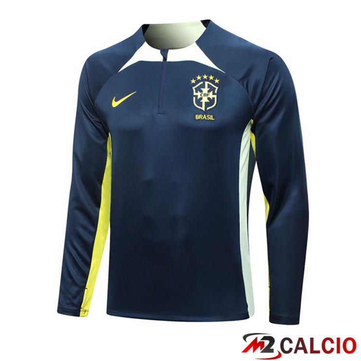 Felpa Allenamento Brasile Blu Reale 2023/2024