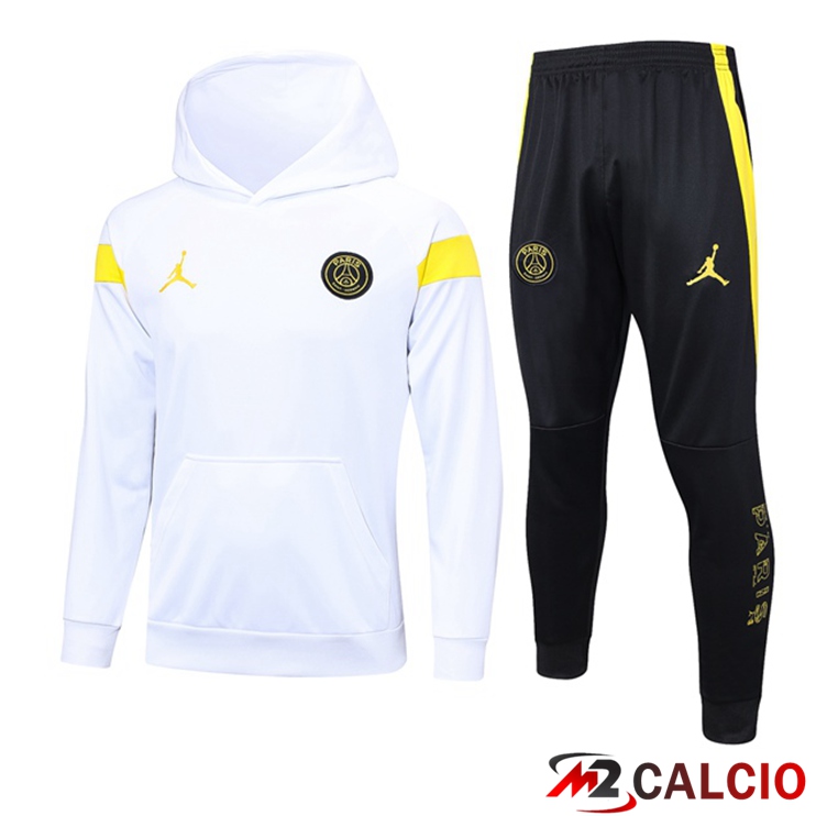 Giacca Con Cappuccio Tuta Paris PSG Bianco 2023/2024