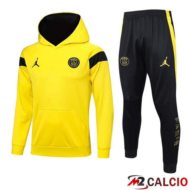 Giacca Con Cappuccio Tuta Paris PSG Giallo 2023/2024