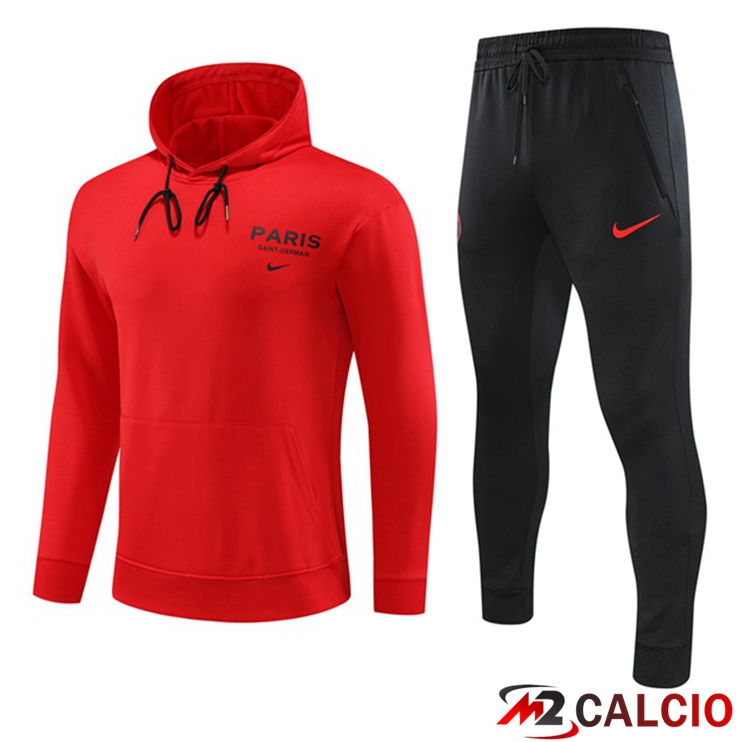 Giacca Con Cappuccio Tuta Paris PSG Rosso 2023/2024