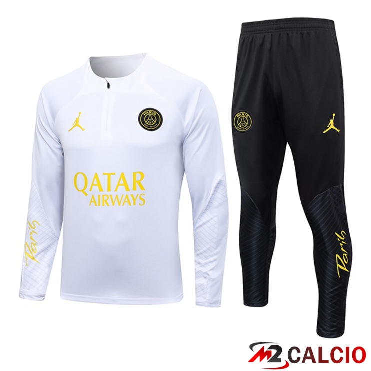 Insieme Tuta Calcio Paris PSG Bianco 2023/2024