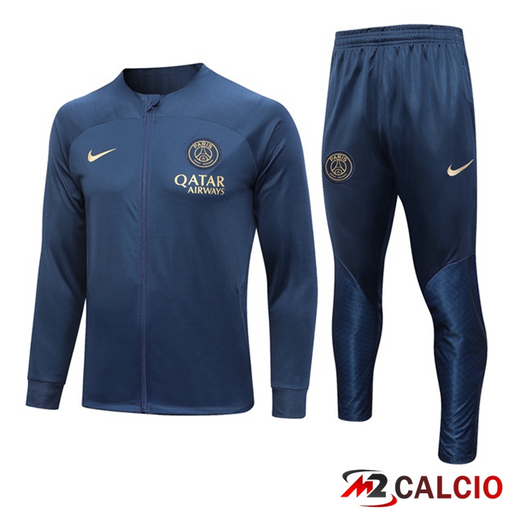 Insieme Tuta Calcio - Giacca Paris PSG Blu 2023/2024