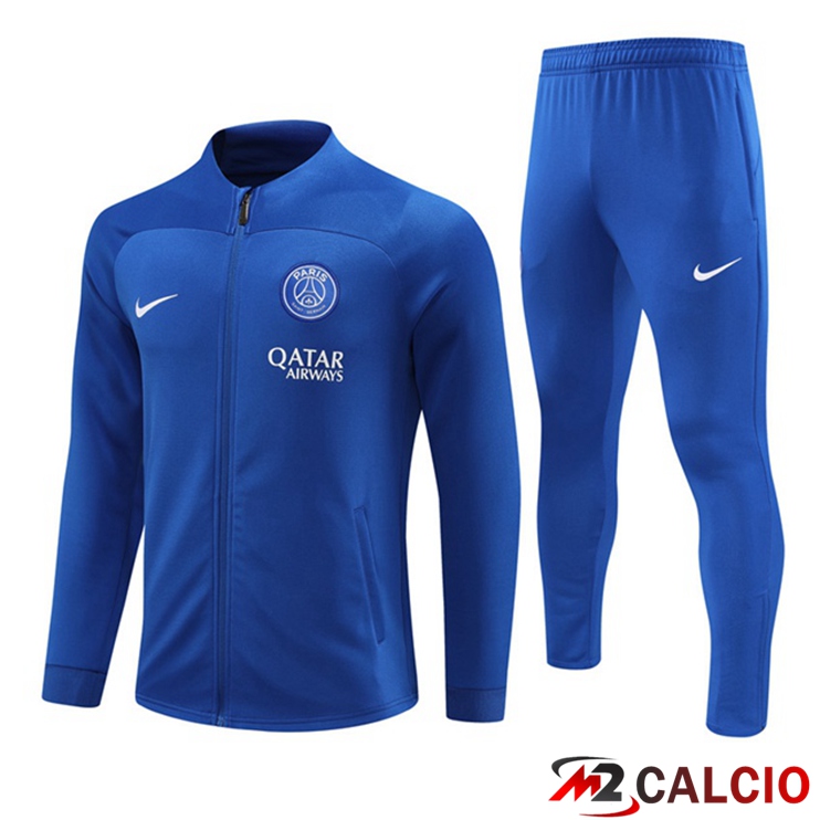 Insieme Tuta Calcio - Giacca Paris PSG Blu 2023/2024