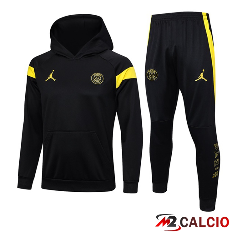 Giacca Con Cappuccio Tuta Paris PSG Nero 2023/2024