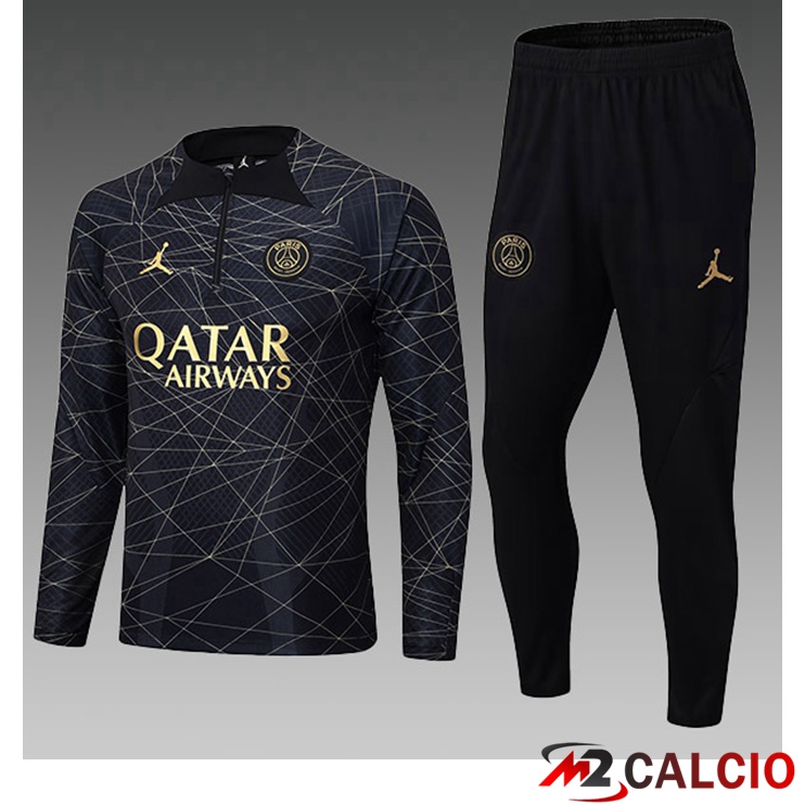 Insieme Tuta Calcio Paris PSG Bambino Nero 2023/2024