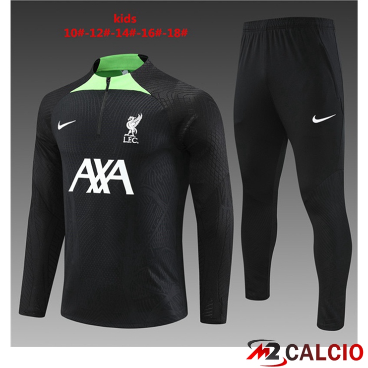 Insieme Tuta Calcio FC Liverpool Bambino Nero 2023/2024