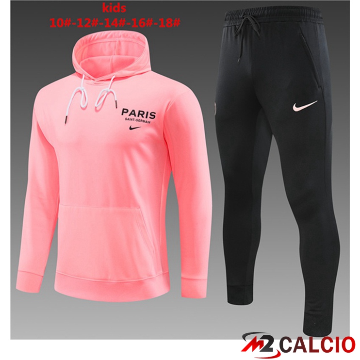 Insieme Giacca Con Cappuccio Tuta Paris PSG Bambino Rosa 2023/2024