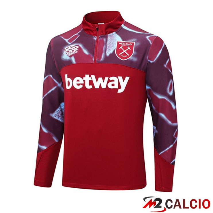 Felpa Allenamento West Ham Rosso 2023/2024