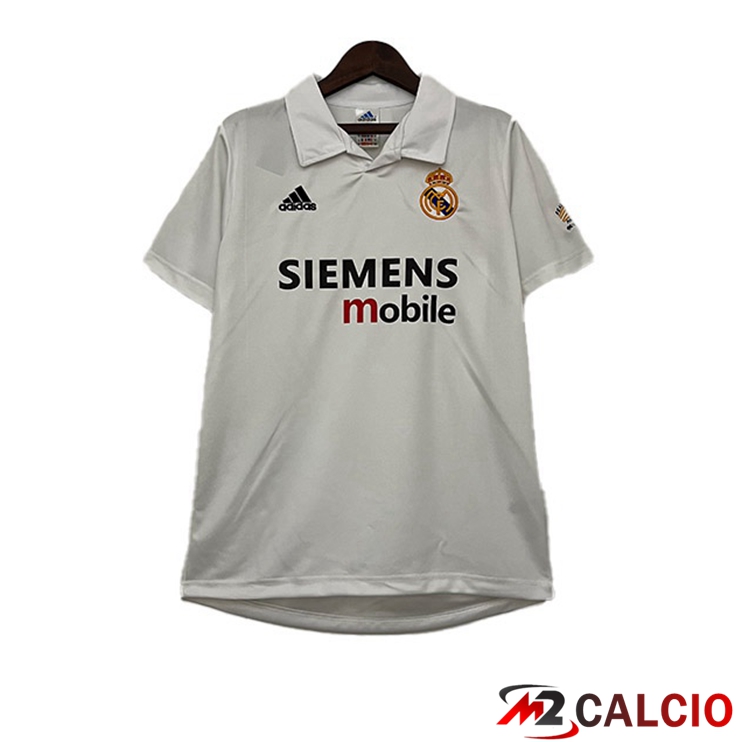 Maglie Calcio Real Madrid Retro Prima Bianco 2002-2003