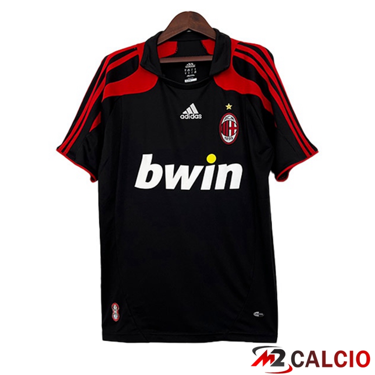Maglie Calcio AC Milan Retro Terza Nero 2007-2008