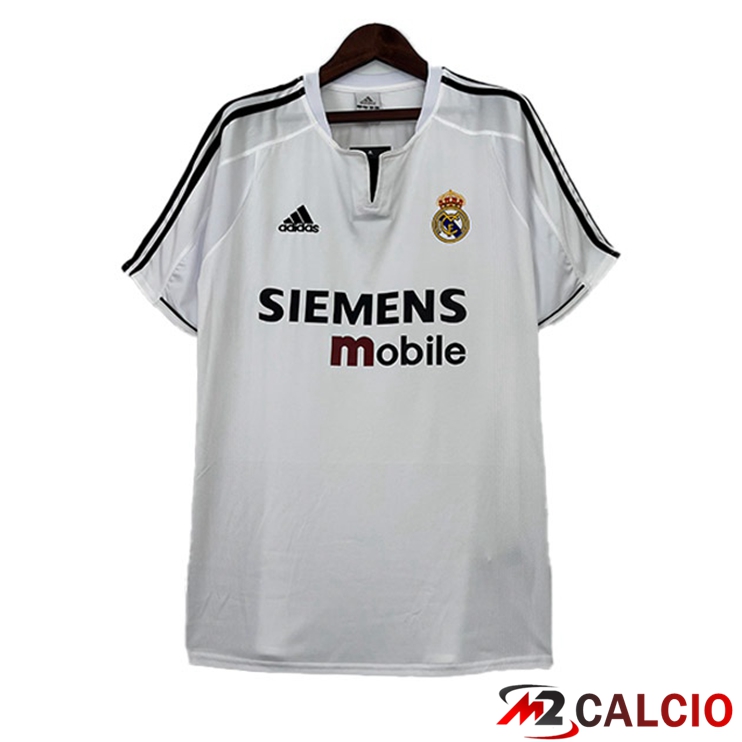 Maglie Calcio Real Madrid Retro Prima Bianco 2003-2004