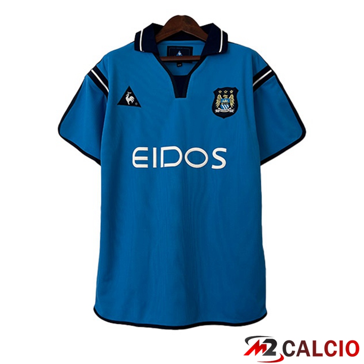 Maglie Calcio Manchester City Retro Prima Blu 2001-2002
