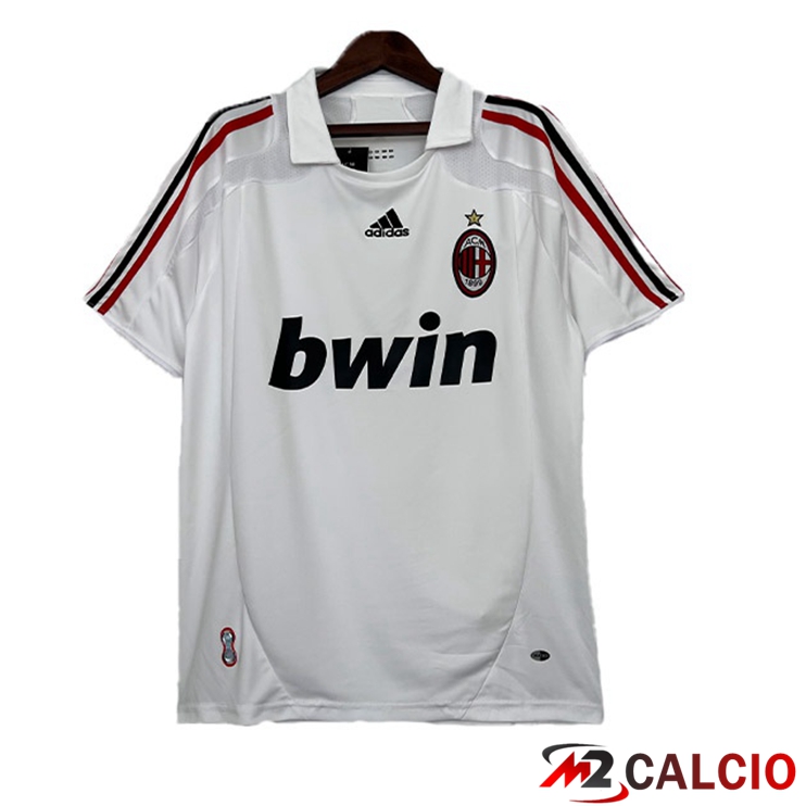 Maglie Calcio AC Milan Retro Seconda Bianco 2007-2008
