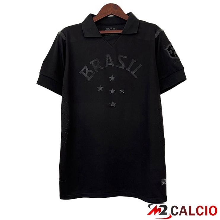 Maglie Calcio Brasile Retro Terza Nero 2013-2014