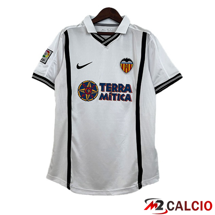 Maglie Calcio Valencia CF Retro Prima Bianco 2000-2001