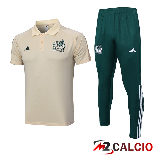 Maglia Polo Messico + Pantaloni Marrone 2023/2024