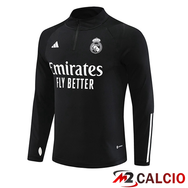 Felpa Allenamento Real Madrid Nero 2023/2024