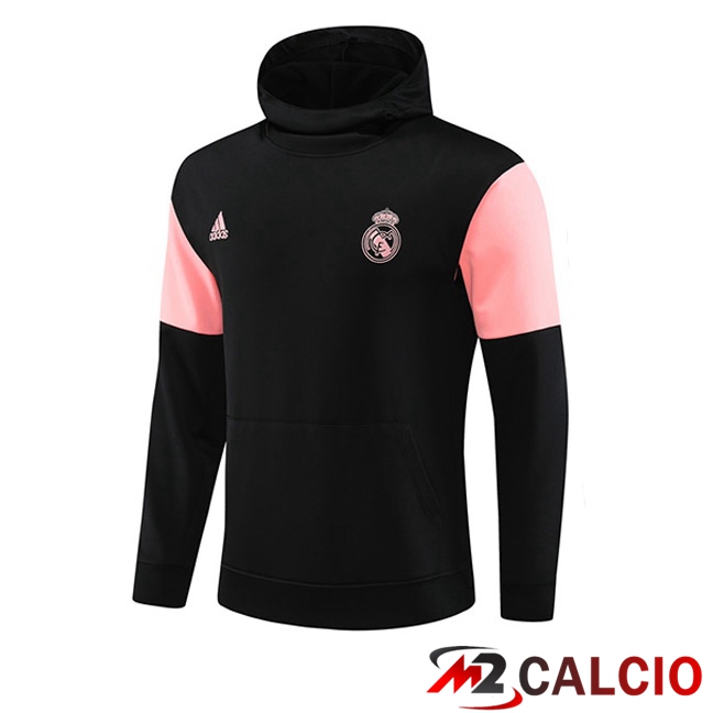 Felpa Cappuccio Real Madrid Nero 2023/2024