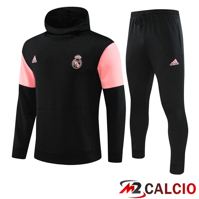 Insieme Con Cappuccio Tuta Real Madrid Nero 2023/2024