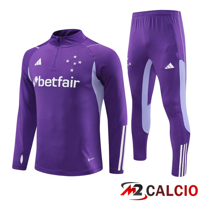 Insieme Tuta Calcio Cruzeiro EC Viola 2023/2024