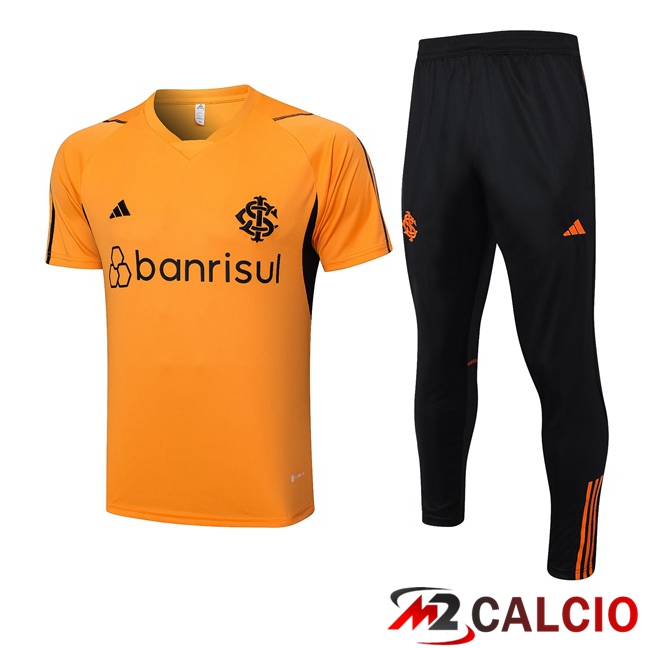 T Shirt Allenamento SC Internacional + Pantaloni Arancia 2023/2024