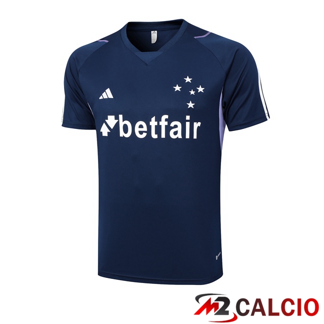 T Shirt Allenamento Cruzeiro EC Blu Reale 2023/2024