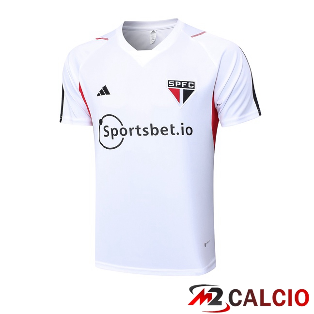 T Shirt Allenamento Sao Paulo FC Bianco 2023/2024