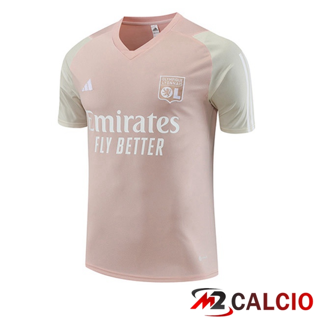 T Shirt Allenamento Lyon OL Rosa 2023/2024