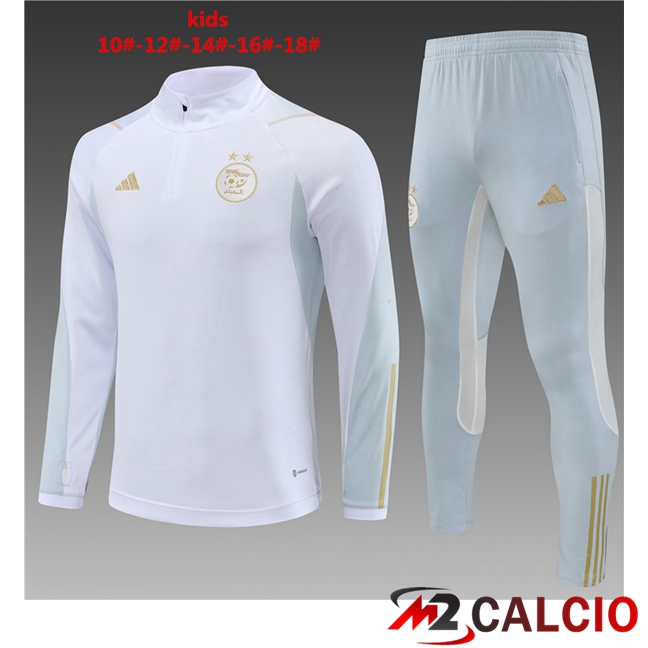 Insieme Tuta Calcio Algeria Bambino Bianco 2023/2024
