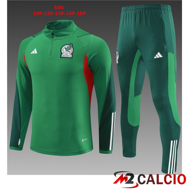 Insieme Tuta Calcio Messico Bambino Verde 2023/2024