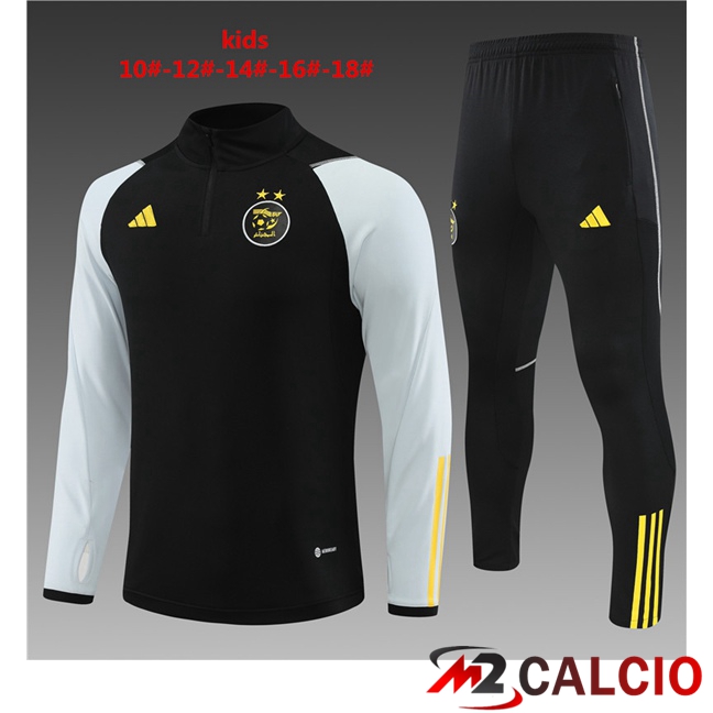 Insieme Tuta Calcio Algeria Bambino Nero 2023/2024