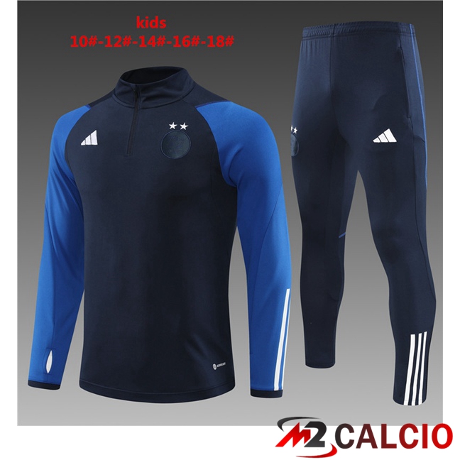 Insieme Tuta Calcio Algeria Bambino Blu Reale 2023/2024