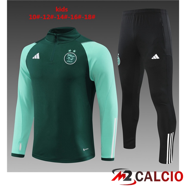 Insieme Tuta Calcio Algeria Bambino Verde 2023/2024